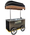 Commercial Ice Cream Cart with Freezer Bucket/Pan Ice Cream Popsicle Cart for Sale