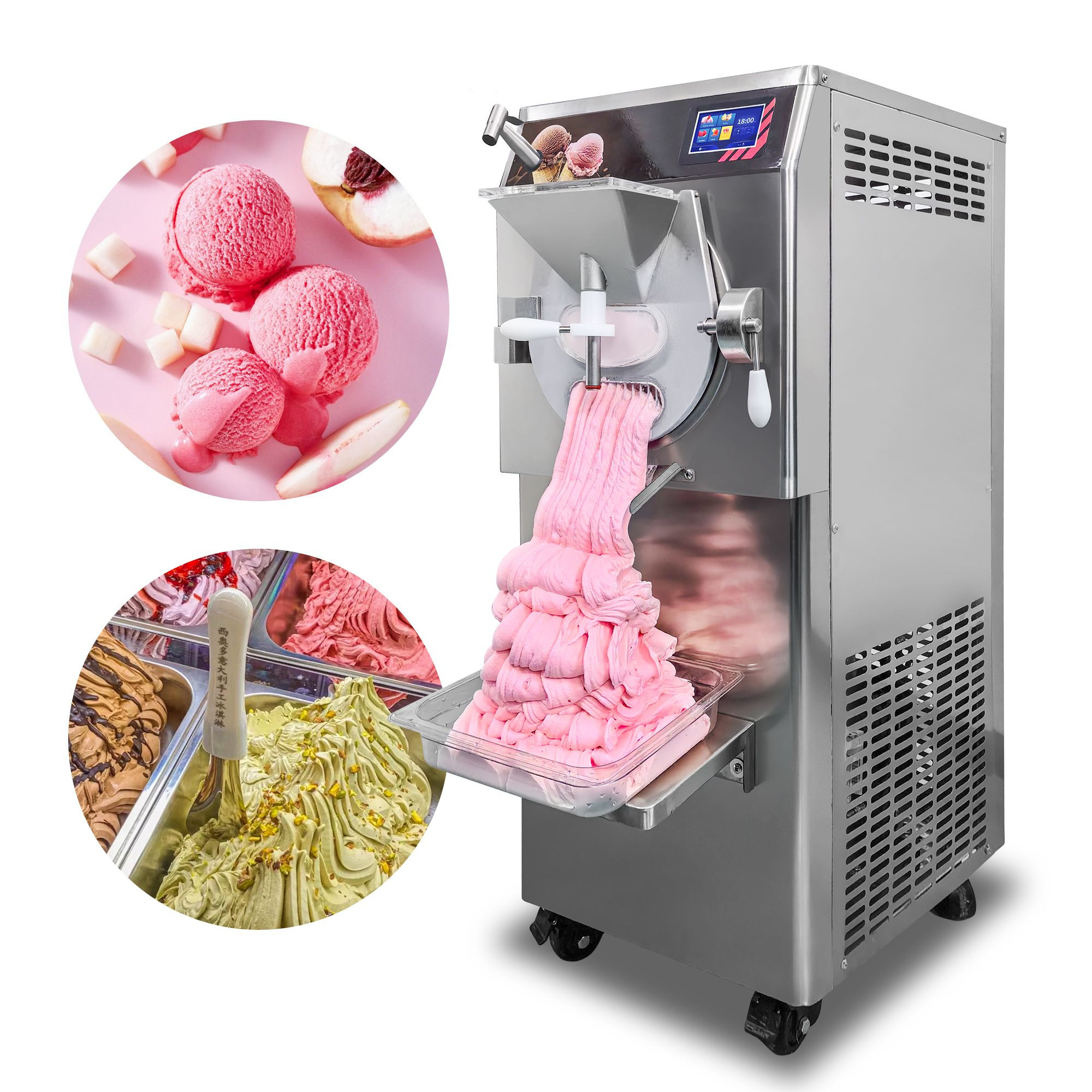 M-28S Gelato Making Machine Automatic Hard Ice Cream Maker Ice Cream Machine