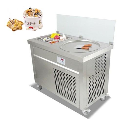 1006 Commercial Frosty Rolled Ice Cream Machine Stir-Fried Yogurt Ice Cream Roll Maker