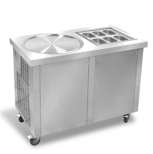 1006 Commercial Frosty Rolled Ice Cream Machine Stir-Fried Yogurt Ice Cream Roll Maker