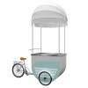 Ice Slush Cart Coffee Tricycle 3 Wheels Ice Cream Rolled Food Cart