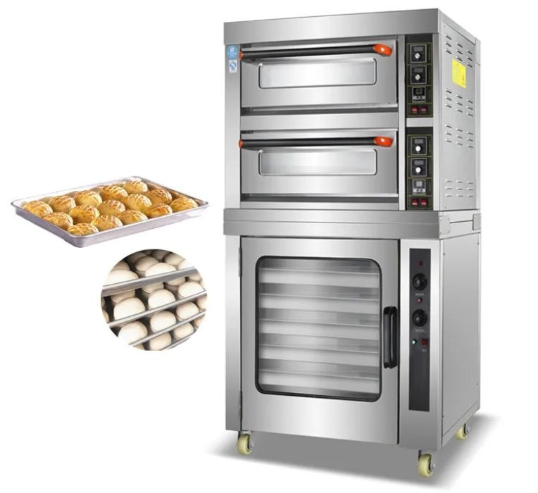 Commercial Combi Bake 2 Deck Oven with Proofer Baking Machine
