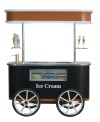 Commercial 110V/220v Italian Ice Cream Display Booth Cart with Freezer Ice Cream Cart