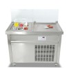1006S Commercial Cold Plate Ice Cream Machine Single Pan with 6 Buckets Fried Ice Cream Roll Machine