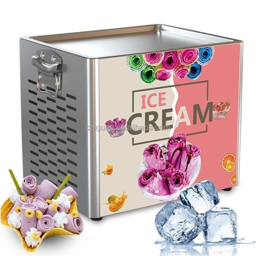 CBJ10 Hot Sale Mini Fried Ice Cream Machine Table Top Ice Cream Roll Making Machine