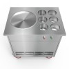 CBJ70 Fried Ice Cream Roll Machine Single Round Pan with Six Bucket Ice Stir-fry Machine