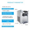 25CTB Mini Ice Cream Machine 3 Flavors Yogurt Fruit Soft Ice Cream Vending Machine