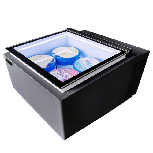 Commercial Ice Cream Freezer Showcase Ice Cream Gelato Display Mini Freezer
