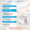 PF1R-6C Commercial Cold Plate Ice Cream Roll Machine with 6 Buckets Rolled Fried Ice Cream Machine for Business