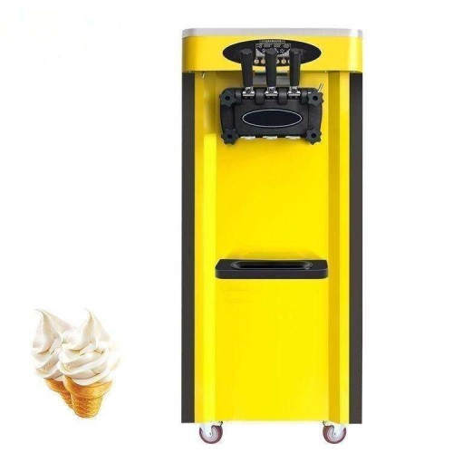 25C Soft Ice Cream Machine Commercial Soft Ice Cream Maker 2+1 Flavors Ice Cream Machine