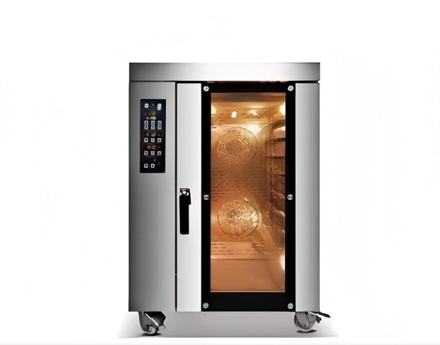 China Hot Air 10 Tray Industrial Gas-Powered Hot Air Furnace Convection Oven