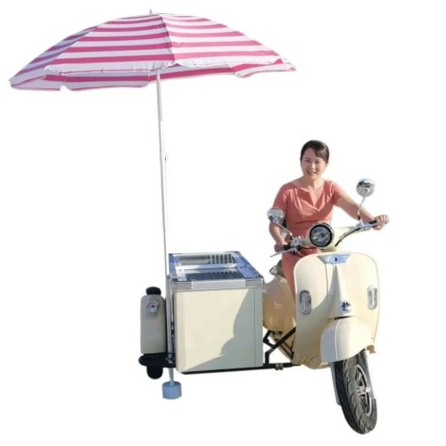 Electric Outdoor Mobile Ice Cream Truck Electric Tricycle Motorcycles for Ice Cream