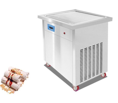 PF1S Stainless Steel Fried ice Cream Roll Machine Continuous Freezer Ice Cream Machine