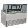 Air Cooling Gelato Popsicle Display Cabinet for Commercial Use Ice Cream Showcase with Freezer