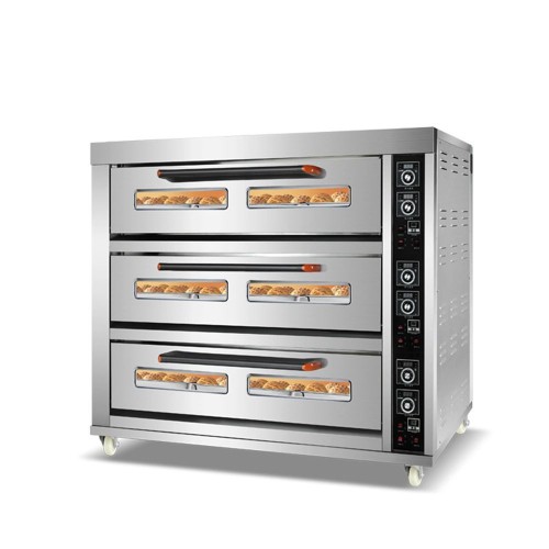 Commercial 3-Deck 9-Tray Electric Bakery Oven Big Industrial Baking Equipment for Restaurants