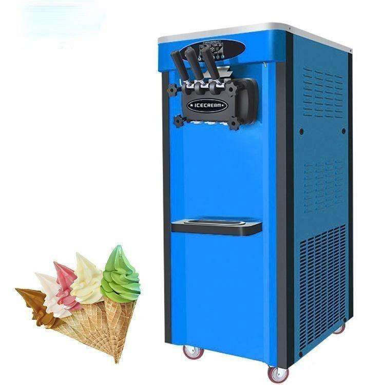 25C Soft Ice Cream Machine Commercial Soft Ice Cream Maker 2+1 Flavors Ice Cream Machine