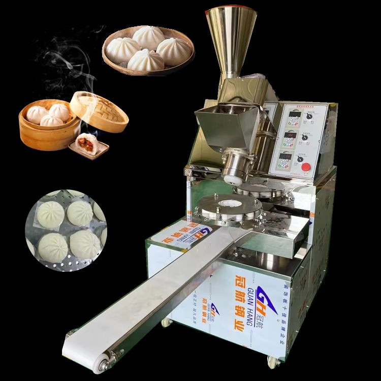 Stainless Steel Vertical Momo Filling Machine / Chinese Xiaolongbao Making Machine