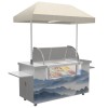 Customized Commercial Mobile Ice Cream Trolley Hand Push Vending Mobile Food Cart