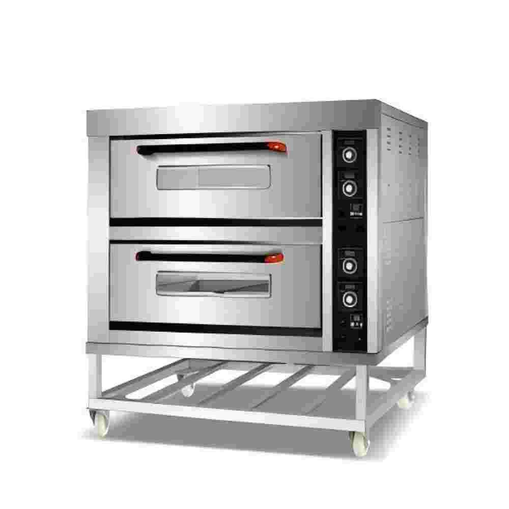Commercial Electric Oven Plug Factory Price Electric Instrumentation Control Bread Making Machine 2 Deck 4 Tray Baking