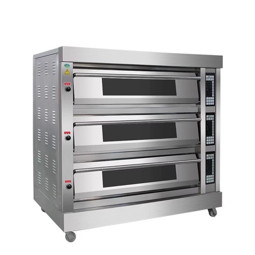 Commercial 3-Deck 9-Tray Electric Bakery Oven Big Industrial Baking Equipment for Restaurants