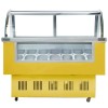 Commercial Popsicle Ice Cream Gelato Display Showcase with Freezer Gelato Display Cabinet Customized Color
