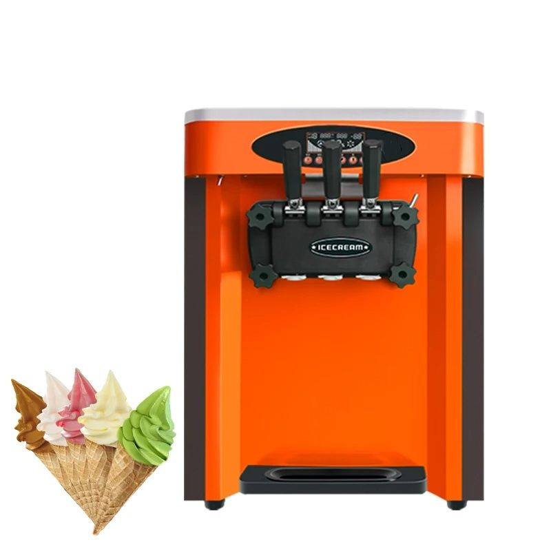 25CT  Commercial 3 Flavors Easy Operating Table Top Model Soft Ice Cream Making Machine