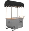 Commercial Fashion Style Mini Ice Cream Hand Push Vending Cart Outdoor Ice Cream Push Cart
