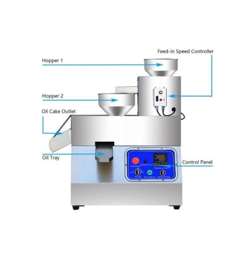 58 Fully Automatic Seed Oil Expeller Castor Screw Oil Press Machine Vegetable Oil Extractor