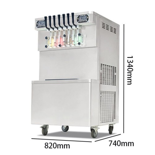 ICM-395 Commercial 7 Flavors Soft Ice Cream Machine/Ice Cream Maker / Frozen Yogurt Ice Cream Machine Maker