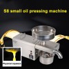 S8 Commercial Oil Press Machine Electric Home Use Oil Press Intelligent Cold and Hot Pressing Machine for Sale