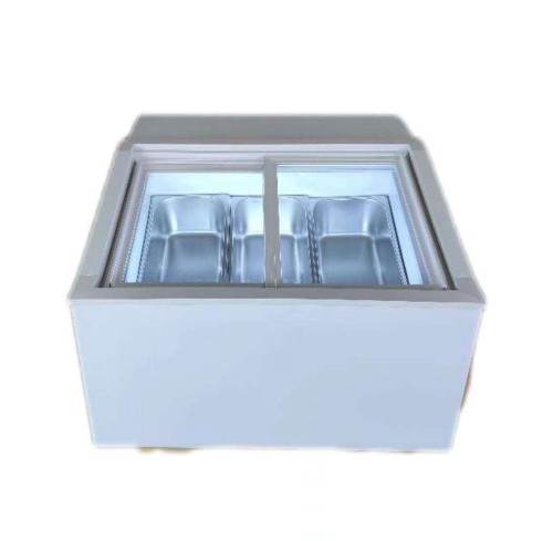 Commercial Table Top Ice Cream Display Freezer Showcase Gelato Display Cabinet for Supermarket