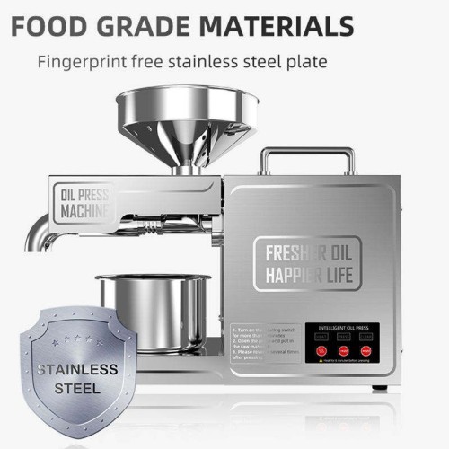 B03 Intelligent Automatic Cold Oil Press Machine Cooking Oil Sesame Peanut Seeds Oil Press Cold Oil Pressing Machine