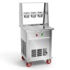 CBJ11/12 Commercial Single Round Pan Fried Ice Cream Machine with 3 Buckets Ice Cream Roll Machine