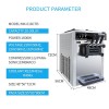 618CTB Tabletop Soft Ice Cream Making Machine 2+1 Mixed Flavors Soft Serve Ice Cream Vending Machine