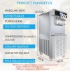 D658 Automatic Stainless Steel Commercial Big Capacity 3 Flavors Soft Serve Ice Cream Machine