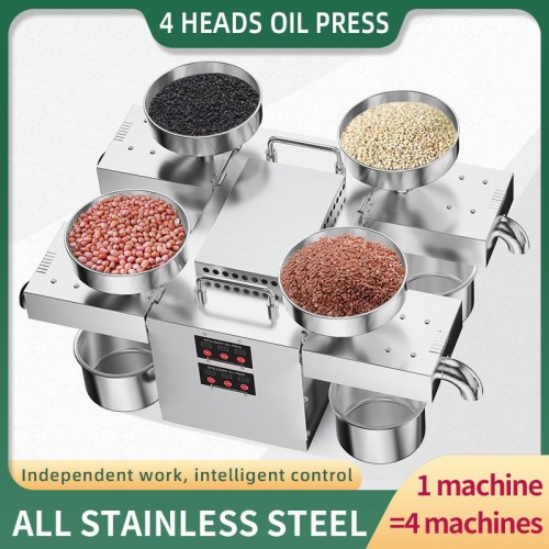 B04 Commercial Automatic Cold Oil Press Machine Sunflower Sesame Peanut Seeds Oil Pressing Machine
