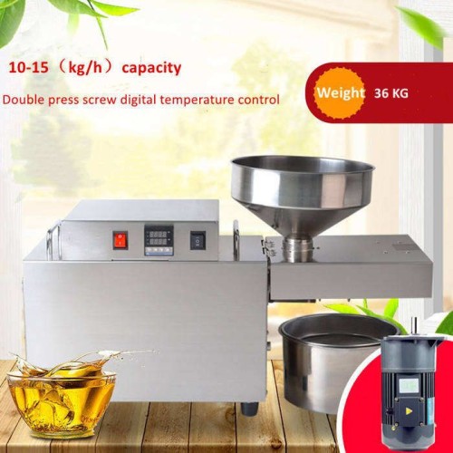 Automatic S10 Oil Press Machine for Peanuts Sesame Sunflower Seeds with Motor and Pump Components