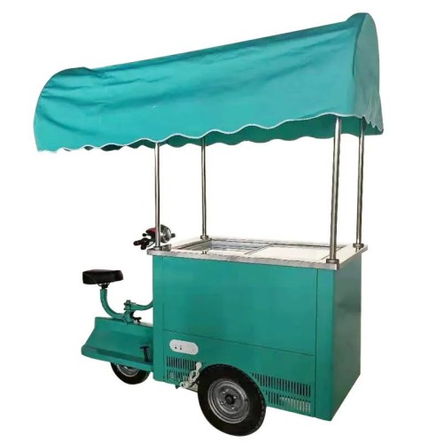 Electric Type Ice Cream Cart Mobile Food Delivery Electric Bike Cart
