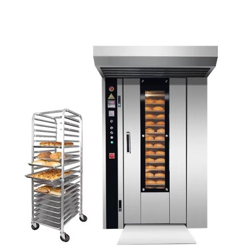 Industrial Rotary Oven For Bakery Hot Air 16 Gas Bread Equipment