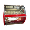 Hot Sale Ail Cooling Ice Cream Display Showcase with Freezer Gelato Display Cabinet Fridge for Business