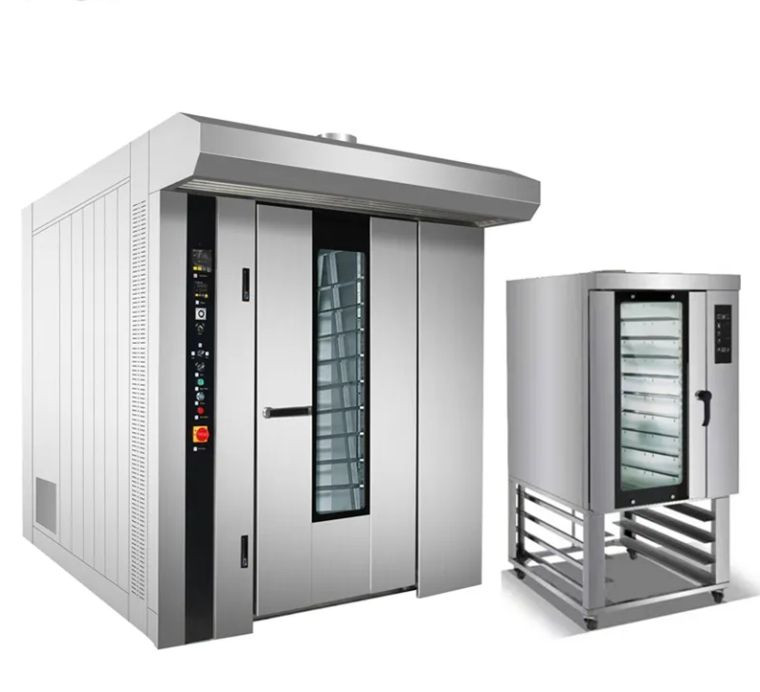 Commercial 64 Trays Gas Rack Rotary Oven Industrial Rotary Oven