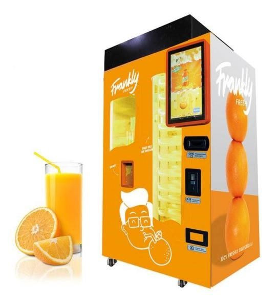 Orange juice apple juice vending machine