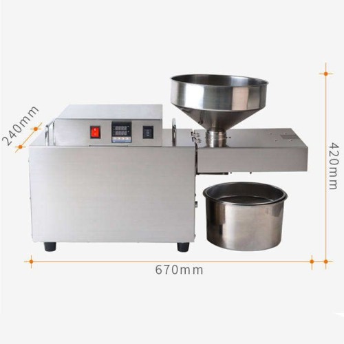 Automatic S10 Oil Press Machine for Peanuts Sesame Sunflower Seeds with Motor and Pump Components