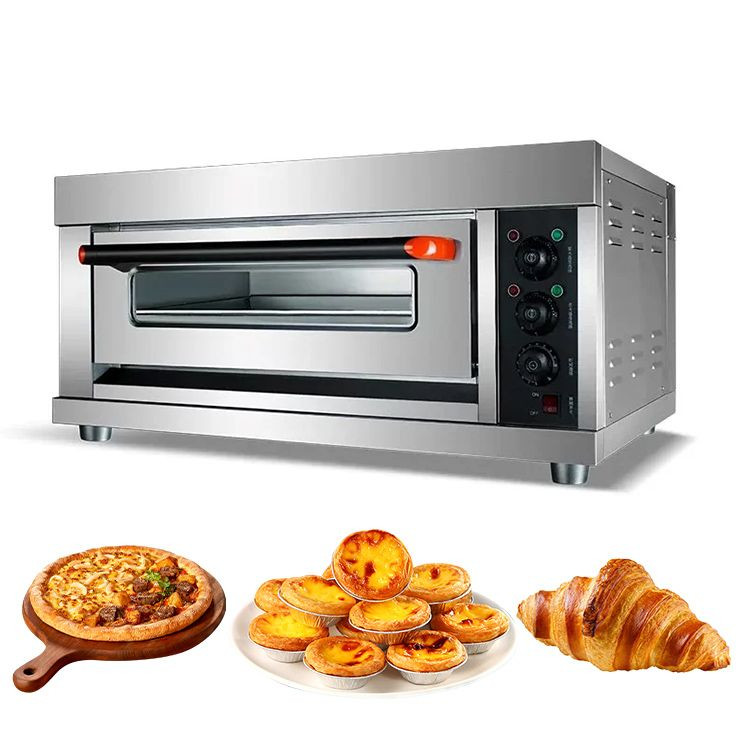 Commercial Electric Oven Plug Factory Price Electric Instrumentation Control Bread Making Machine 1 Deck 2 Tray Baking