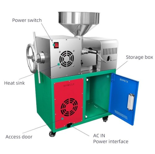 P10 Intelligent Cold Oil Press Machine Used Sesame Sunflower Seeds Soybean Extractor Motor Hot/Cold Pressing Business