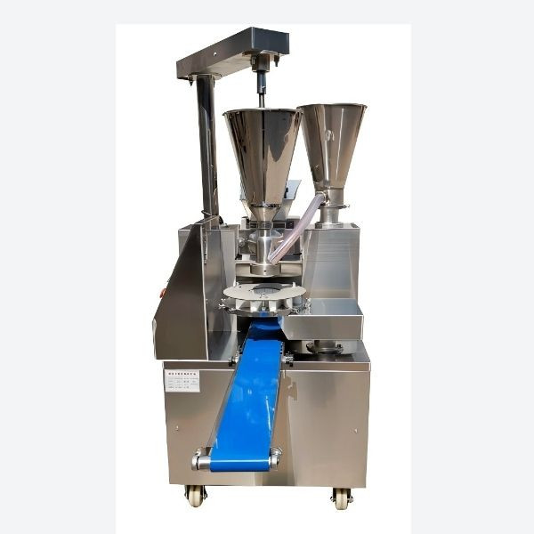 Stainless Steel Twin-Bucket Steamed Stuffing Bun Momo Maker / Baozi Making Machine